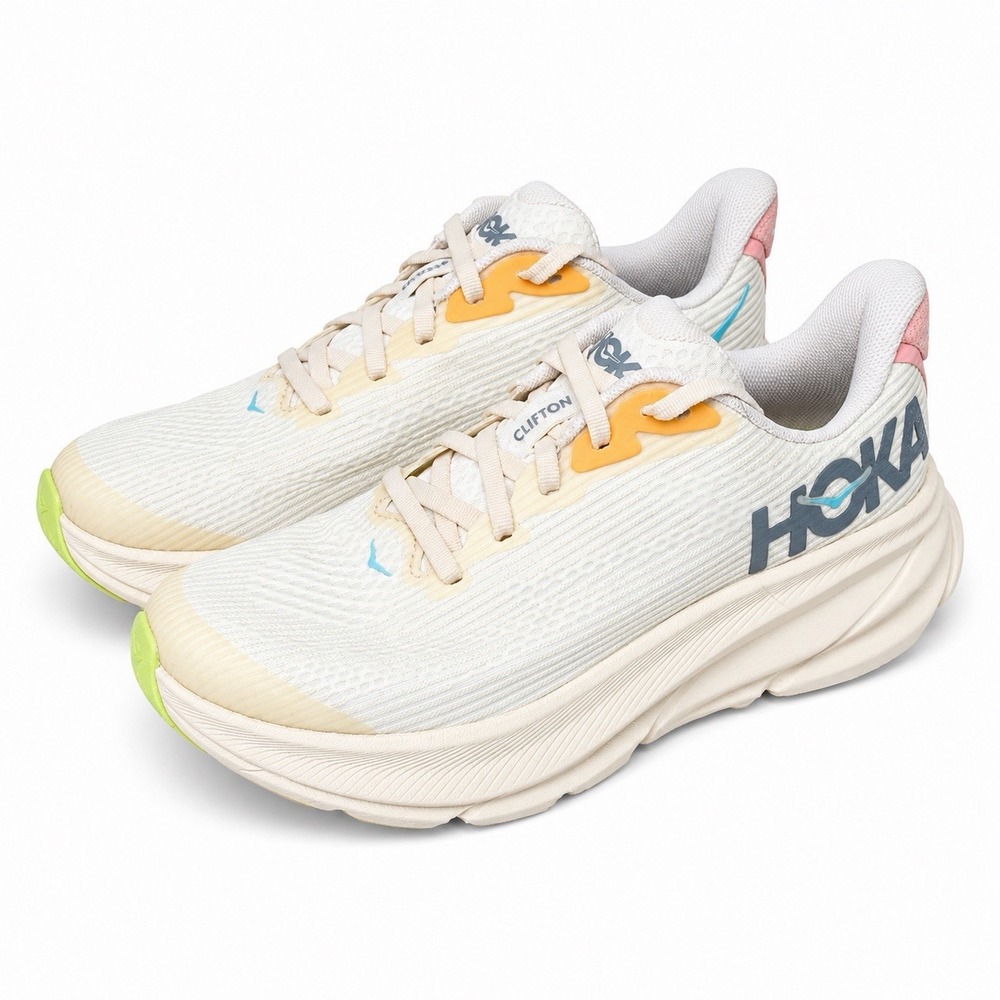 HOKA Clifton 9 Vanilla Astral 1131170 VLS Youth Size 5.5 Running Shoes